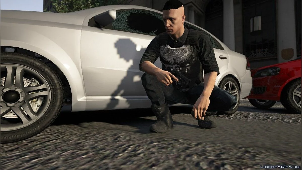 Camiseta con el logotipo del Castigador / GTA 5
