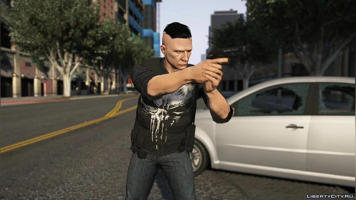 Camiseta con el logotipo del Castigador / GTA 5