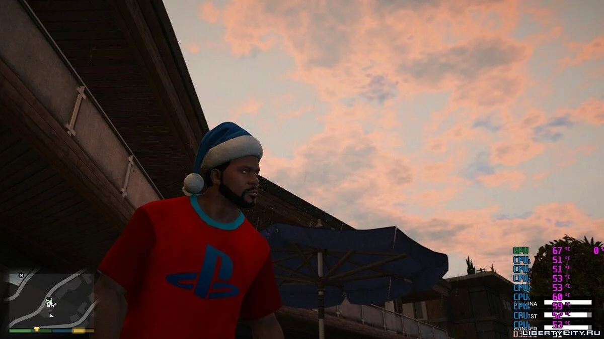 Camiseta com logo da PlayStation / GTA 5