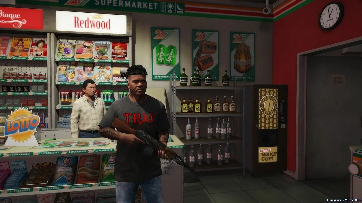 Футболка с логотипом TRAP для Франклина / GTA 5
