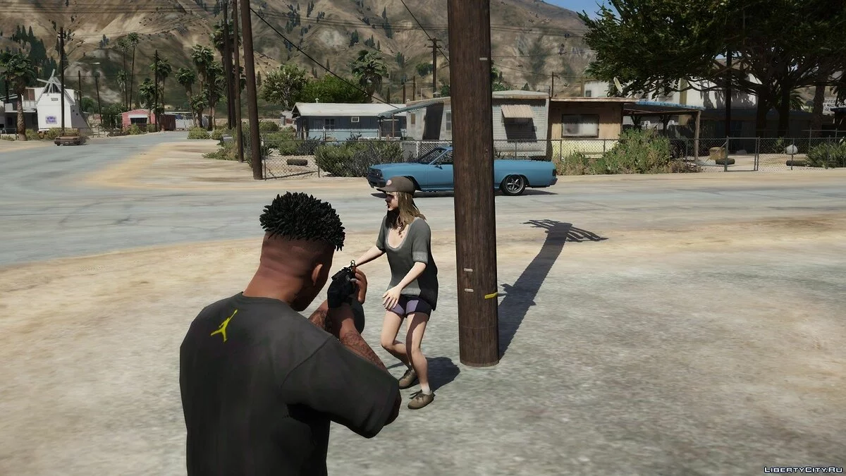 Футболка с логотипом TRAP для Франклина / GTA 5