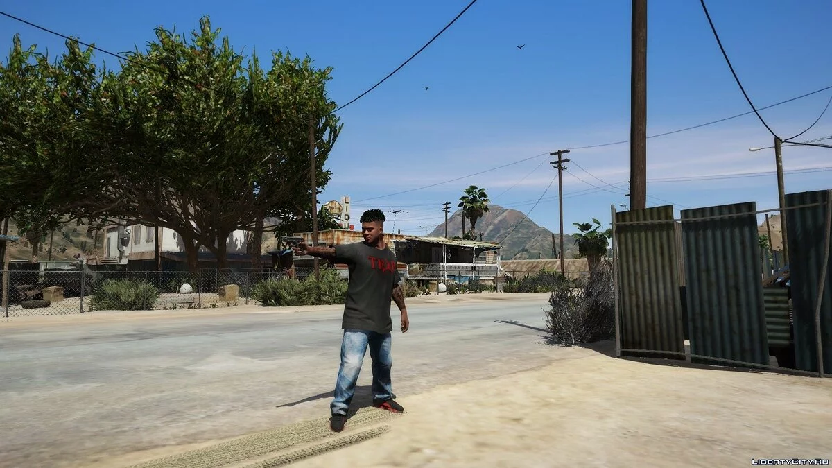 Футболка с логотипом TRAP для Франклина / GTA 5