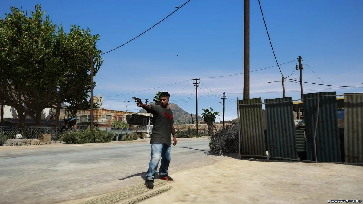 Футболка с логотипом TRAP для Франклина / GTA 5