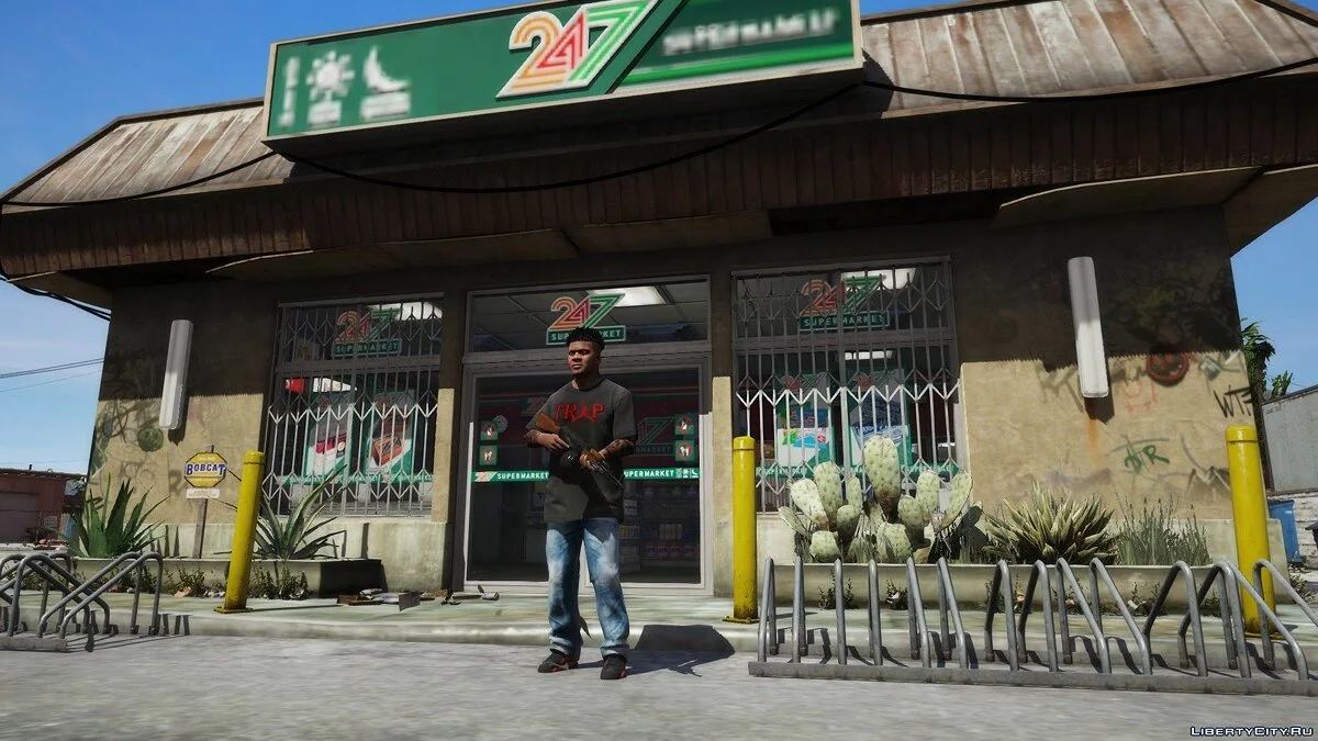 Футболка с логотипом TRAP для Франклина / GTA 5