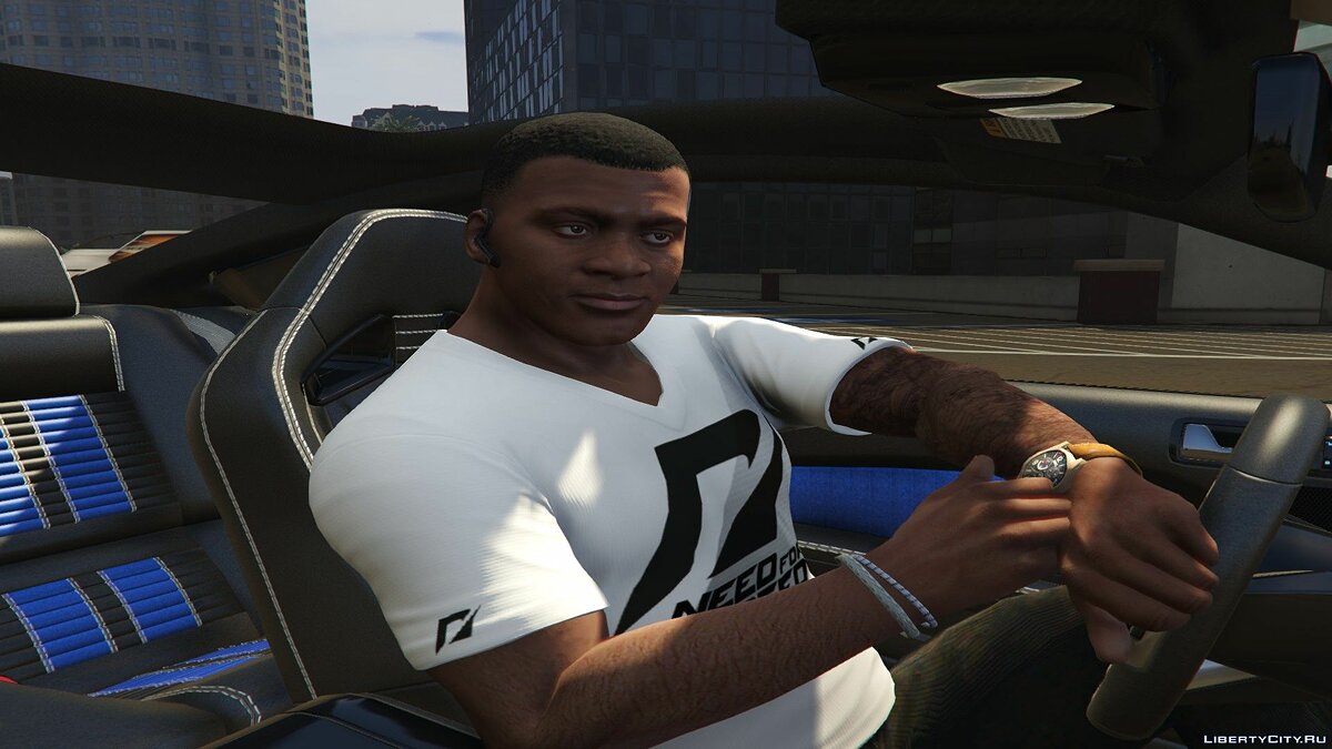 Download T-shirts with Need for Speed and Monster logos for GTA 5