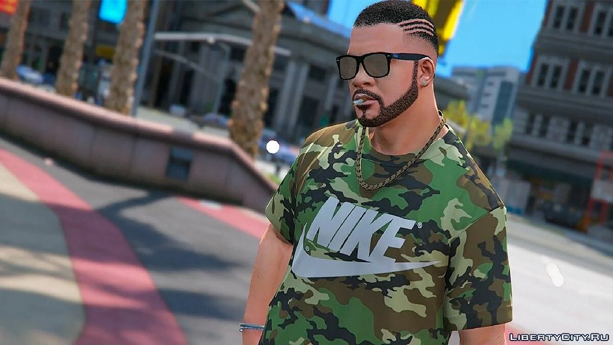 Камуфляжная футболка Nike для Франклина / GTA 5
