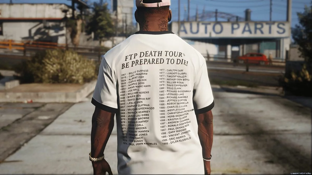 Невеликий пак фірмових футболок "FTP" / GTA 5