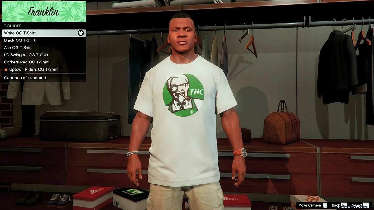 Cannabis T-shirt Pack for Franklin / GTA 5
