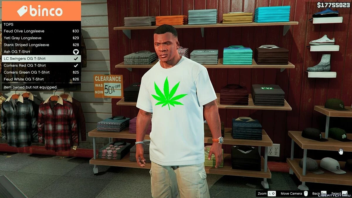 Cannabis T-shirt Pack for Franklin / GTA 5
