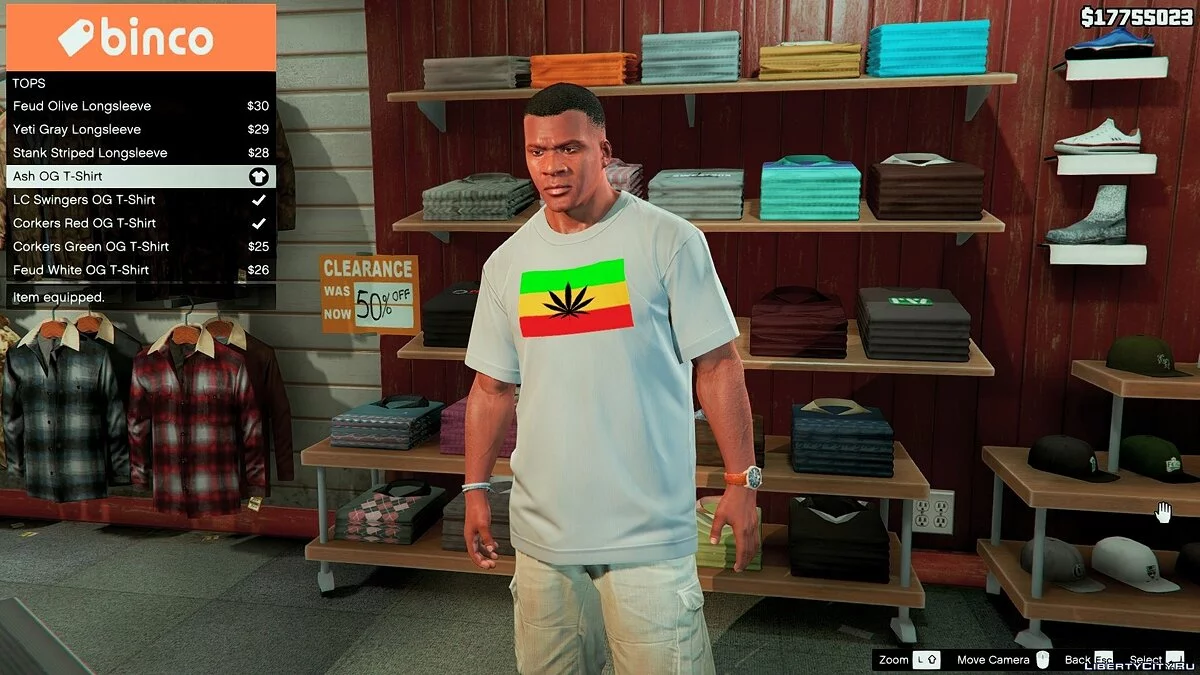 Cannabis T-shirt Pack for Franklin / GTA 5