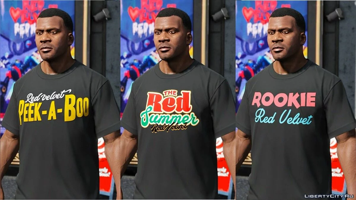 Franklin's Red Velvet T-Shirt Collection / GTA 5