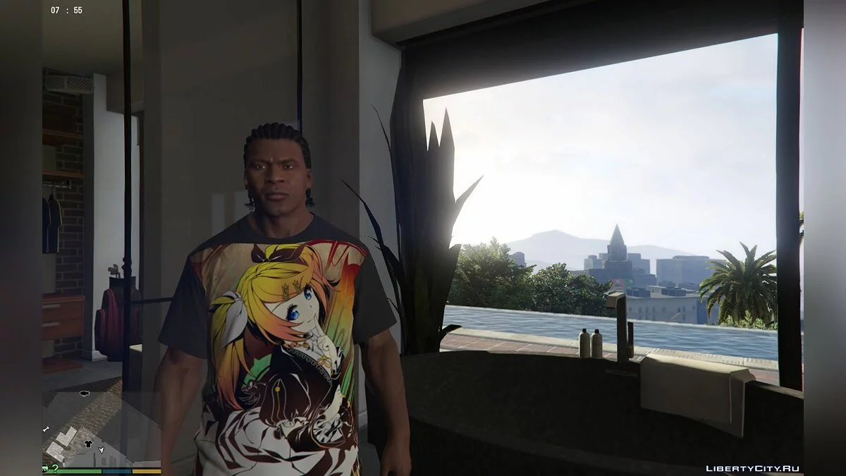 Футболка з аніме принтом Kagamine Rin / GTA 5