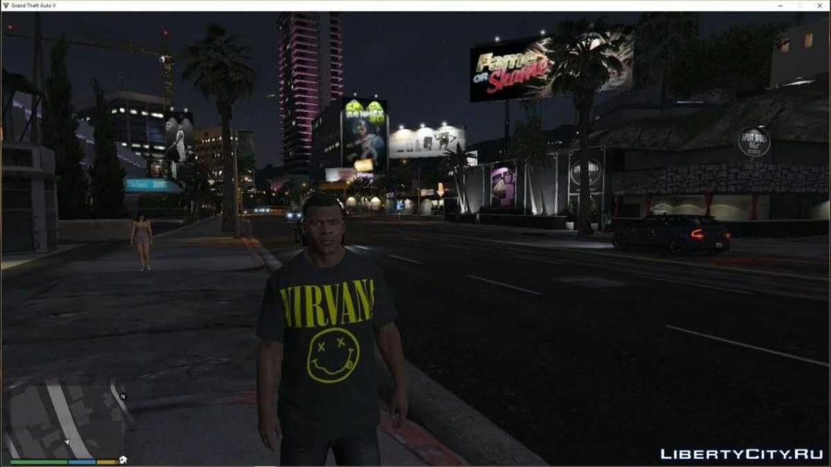 Nirvana Print T-Shirt / GTA 5