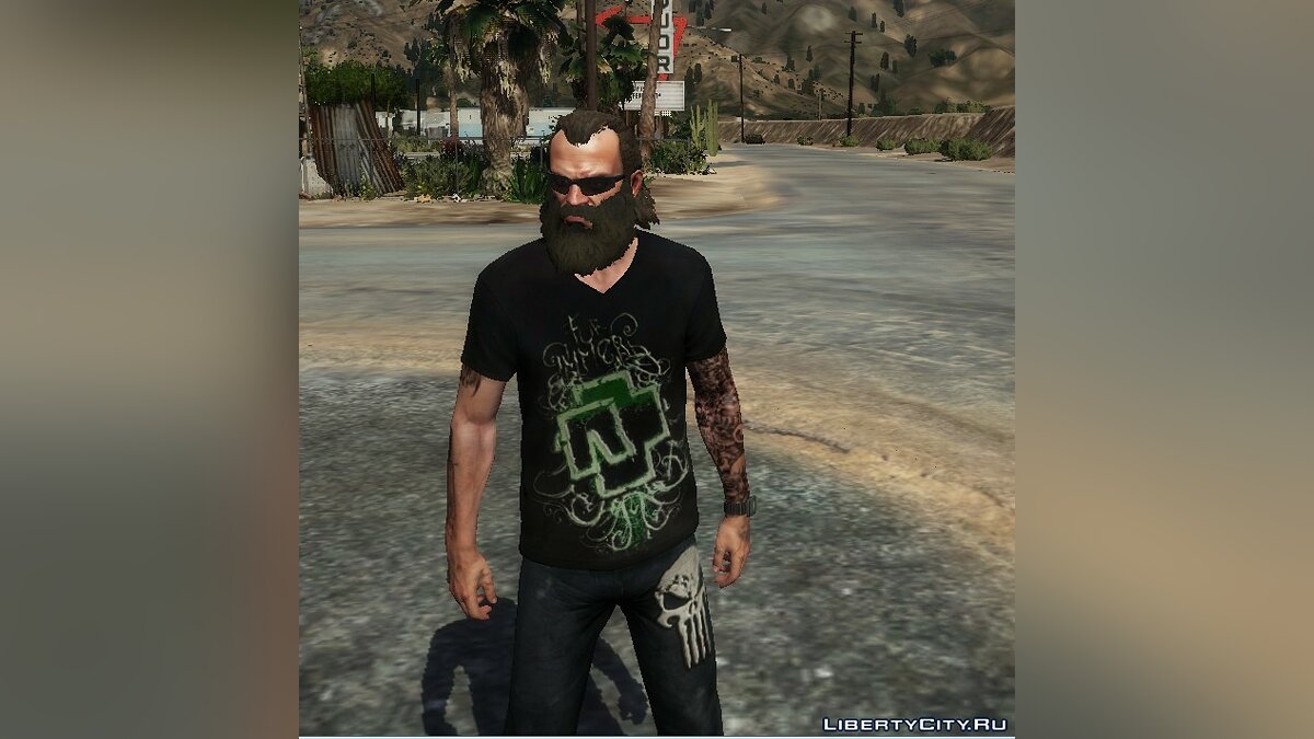 Download Rammstein T-shirt for Trevor for GTA 5