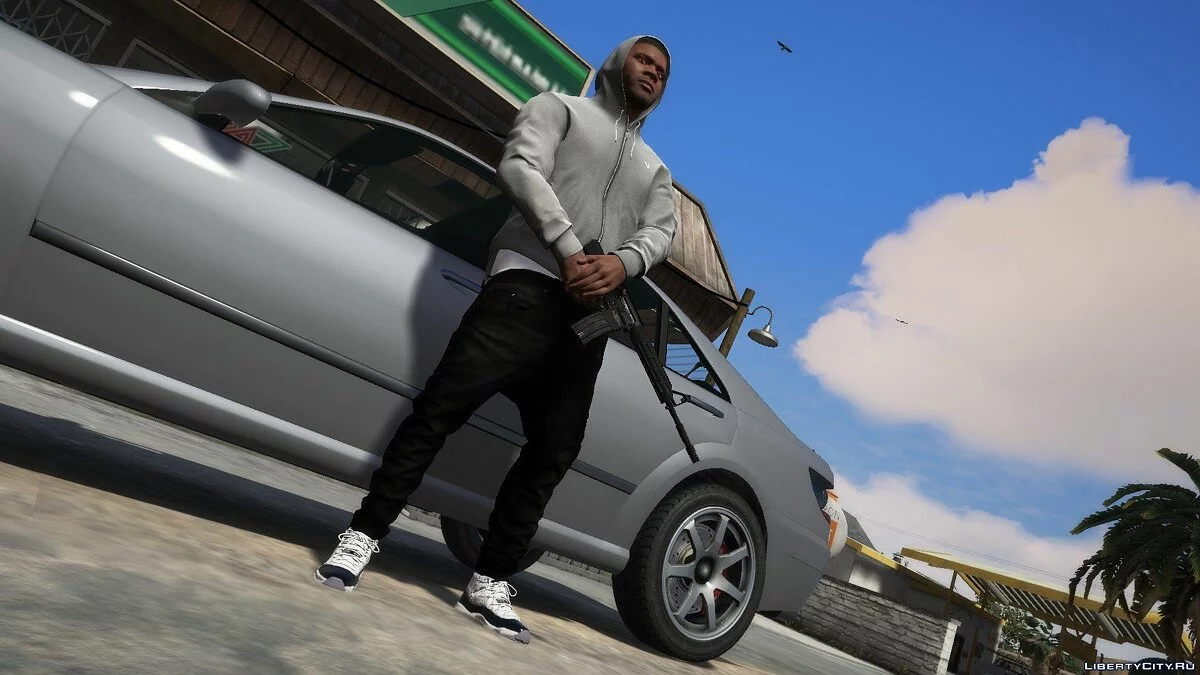 Худі Grey True Religion Zip Up / GTA 5
