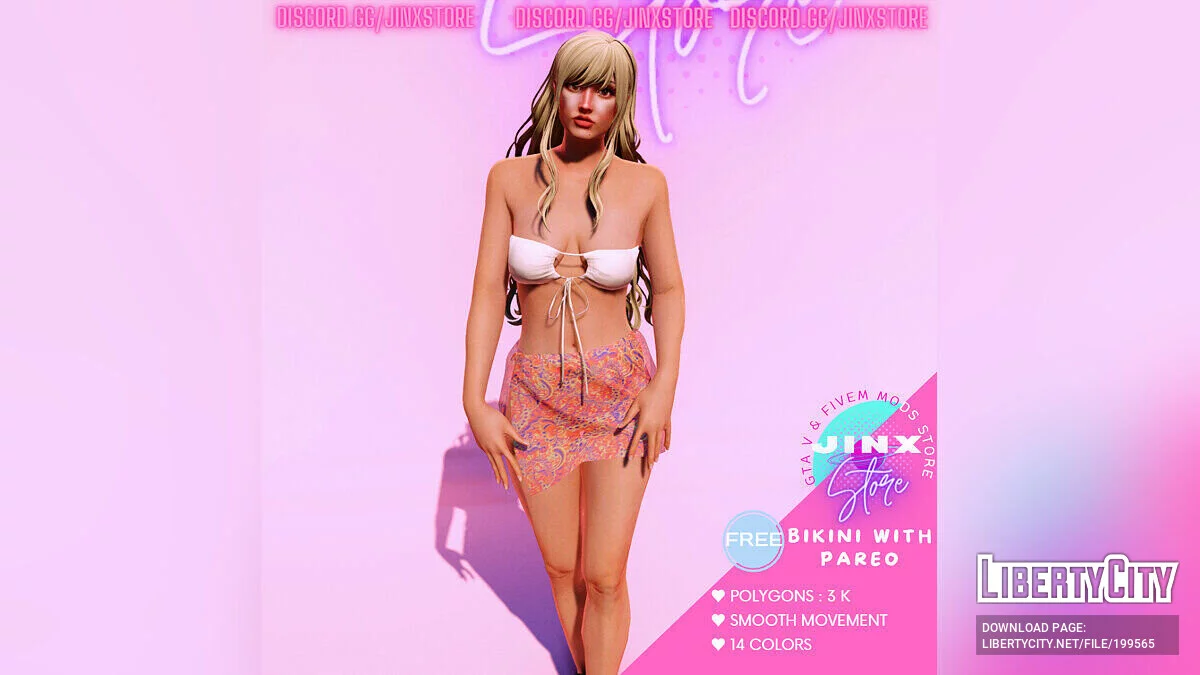 Bikini dengan Pareo untuk MP Female / GTA 5