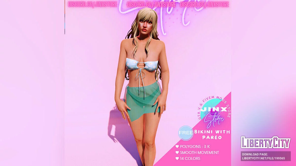 Bikini dengan Pareo untuk MP Female / GTA 5