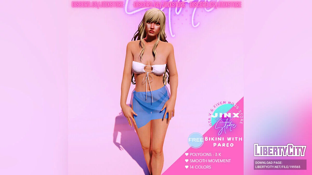 Bikini dengan Pareo untuk MP Female / GTA 5
