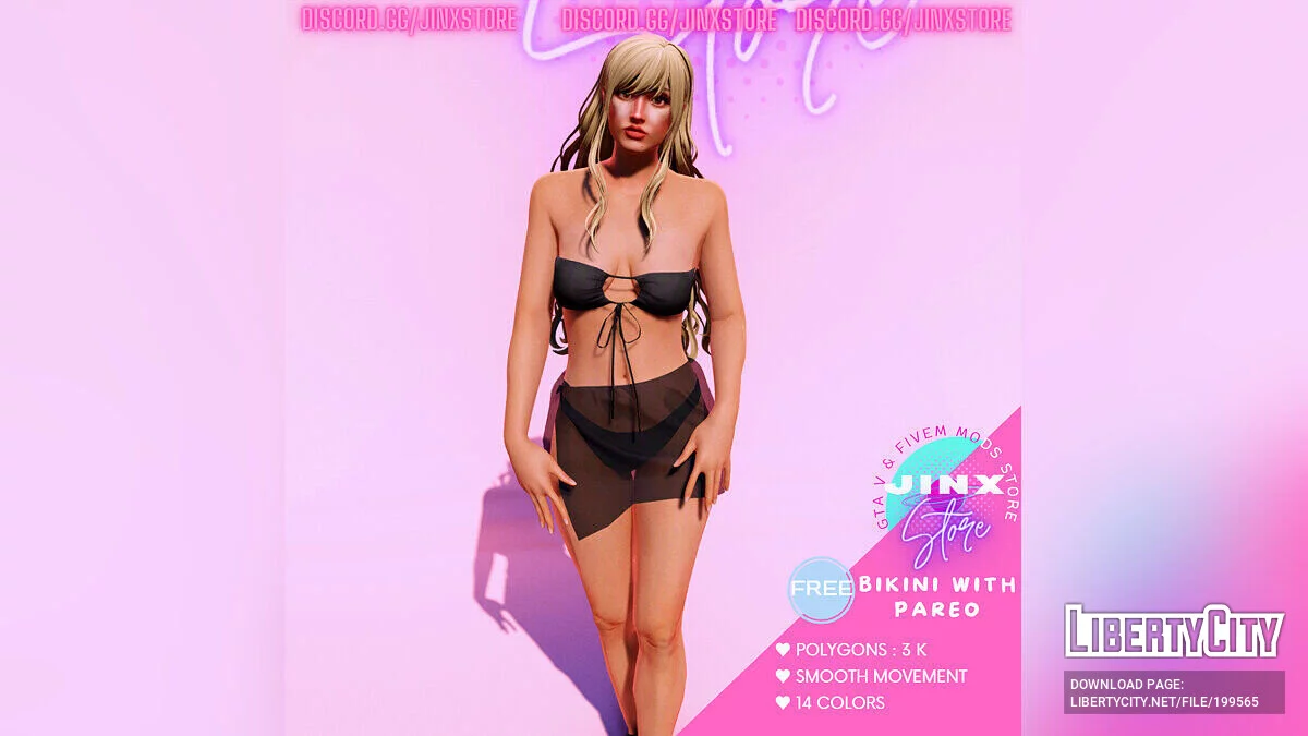 Bikini dengan Pareo untuk MP Female / GTA 5