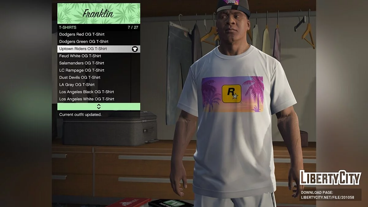 A set of clothes for Franklin in the style of GTA 6 / GTA 5
