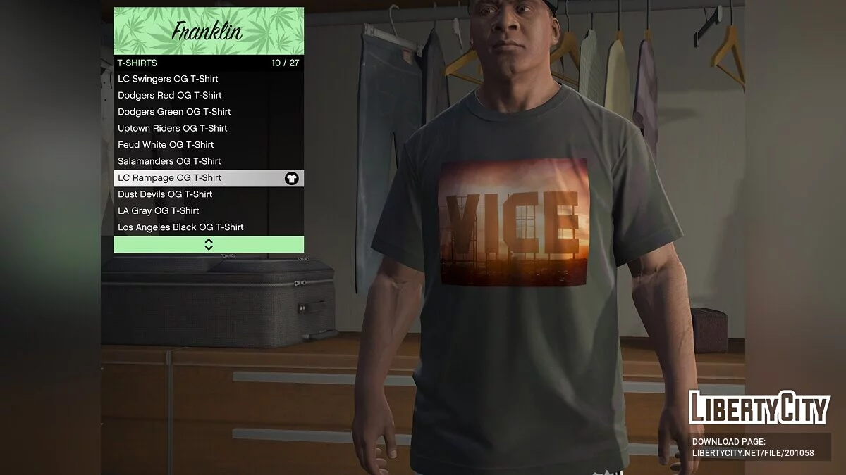 A set of clothes for Franklin in the style of GTA 6 / GTA 5