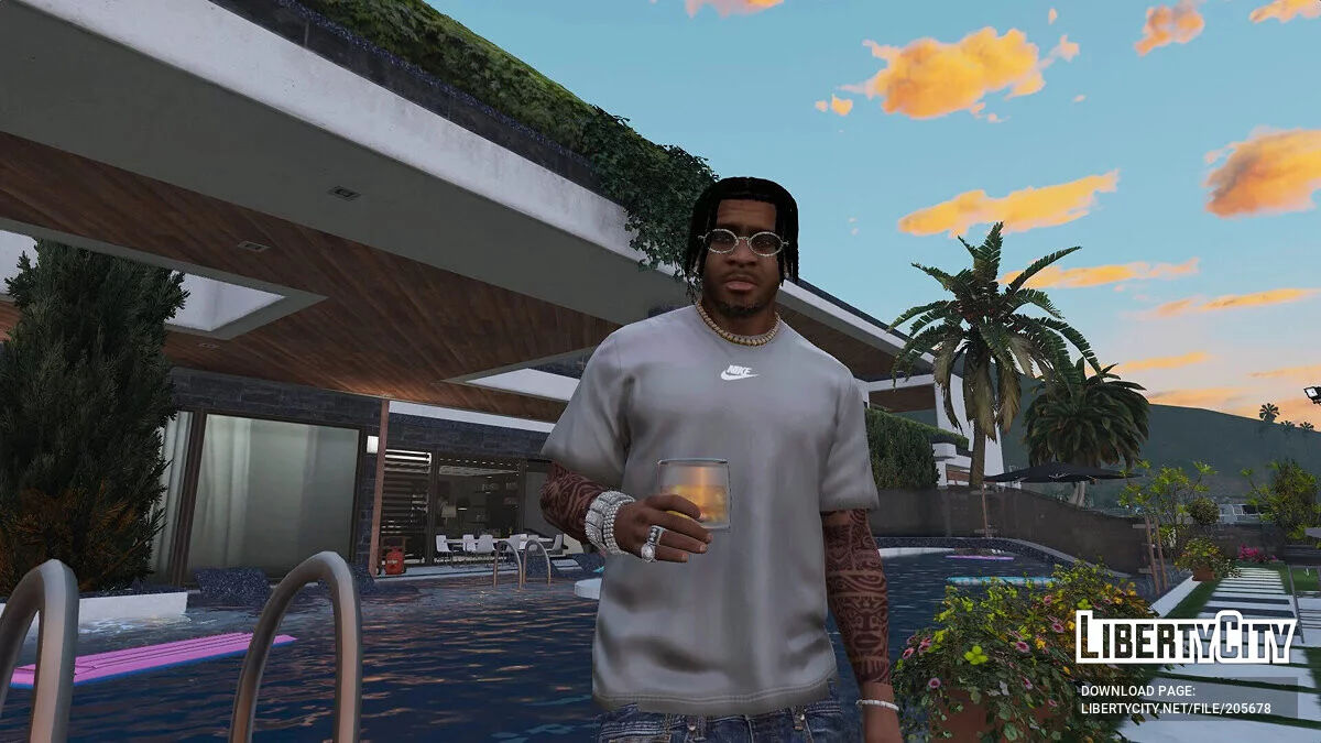 Cool T-Shirt Simpl Nike 5 Defrint Color / GTA 5