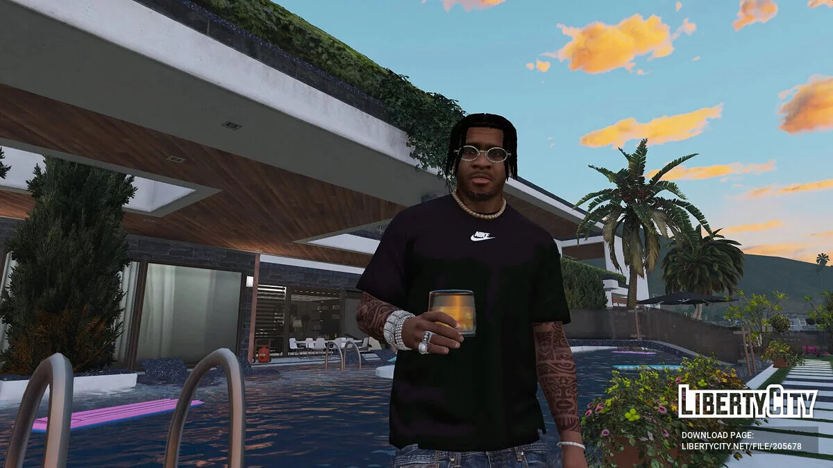 Cool T-Shirt Simpl Nike 5 Defrint Color / GTA 5