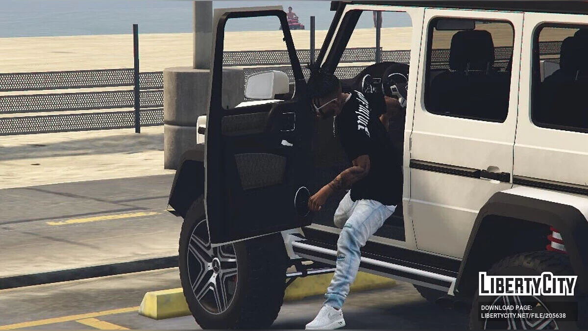 PALM ANGELS lockeres T-Shirt / GTA 5