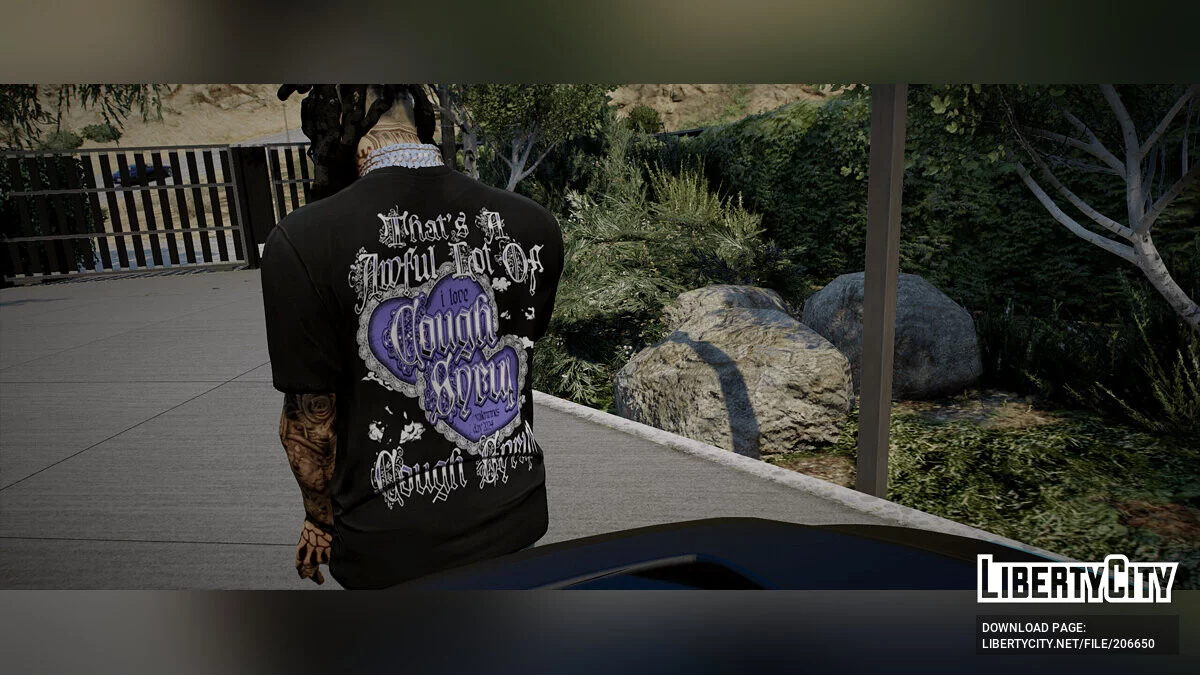 Awful Cough Syrup Shirts MP Male/Franklin / GTA 5