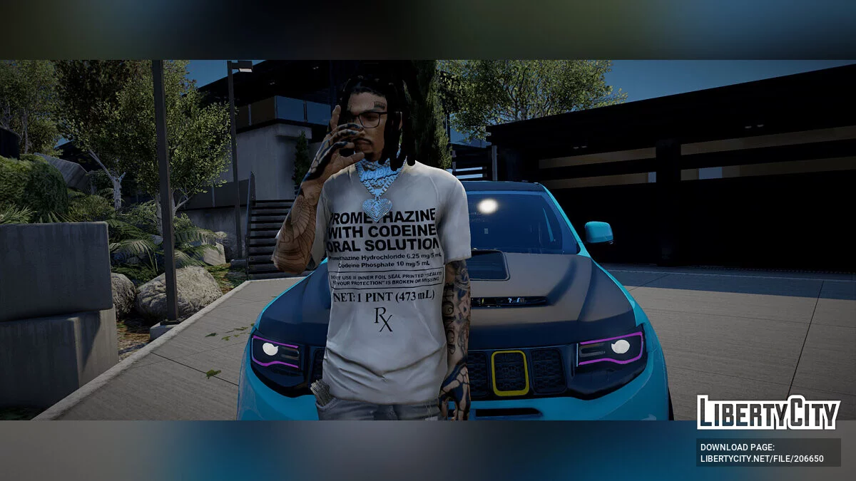 Awful Cough Syrup Shirts MP Male/Franklin / GTA 5
