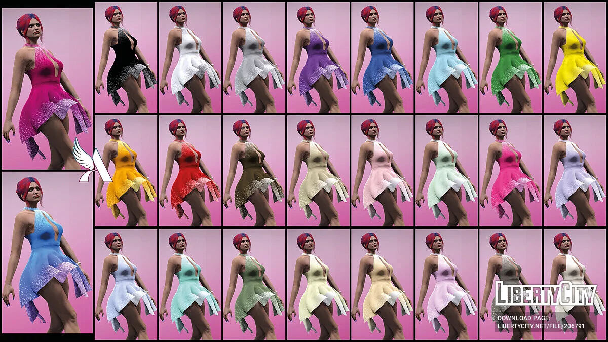Glitter Dress - MP Female - Textures / GTA 5