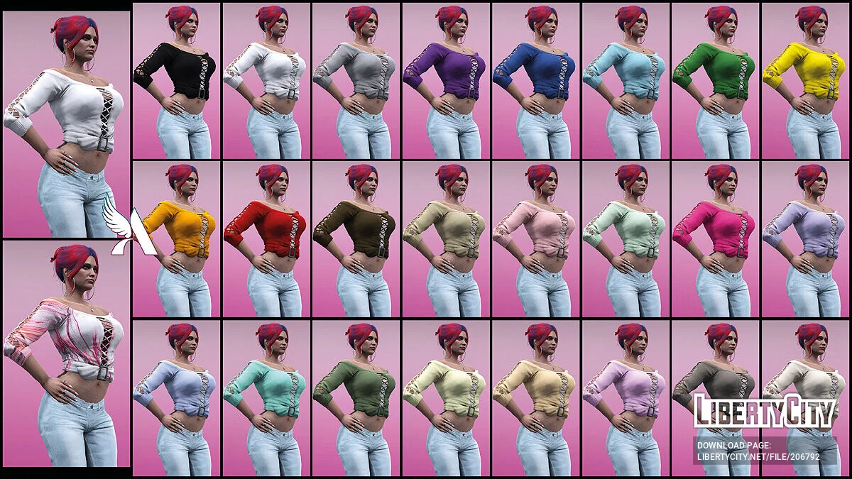 Lace Crop - Mp Female - Texture / GTA 5
