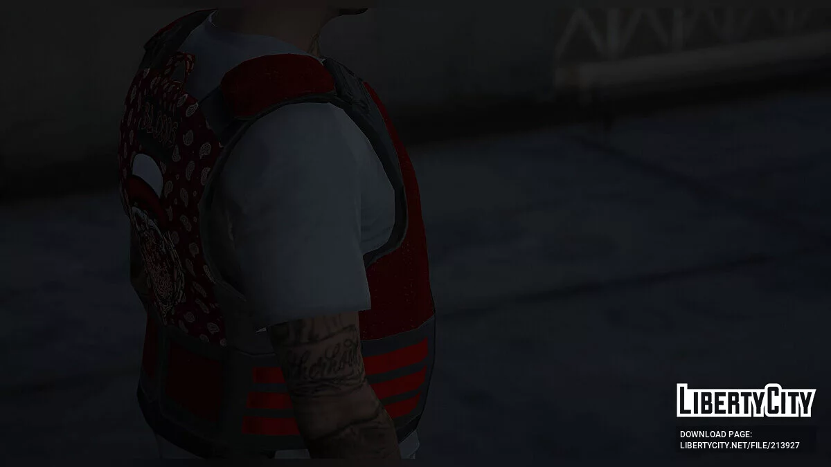 Bloods Vest для MP Male / GTA 5