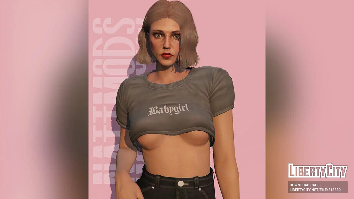 MP Kadın için Babygirl Kısa Üst / GTA 5