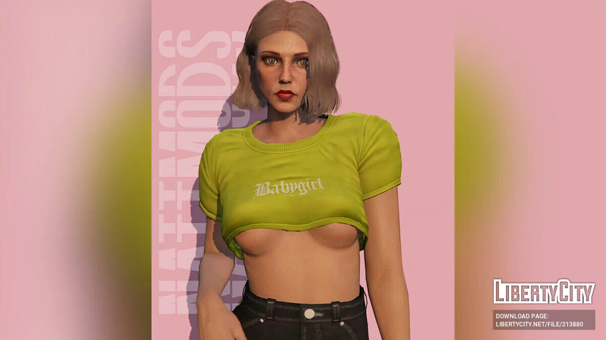 MP Kadın için Babygirl Kısa Üst / GTA 5