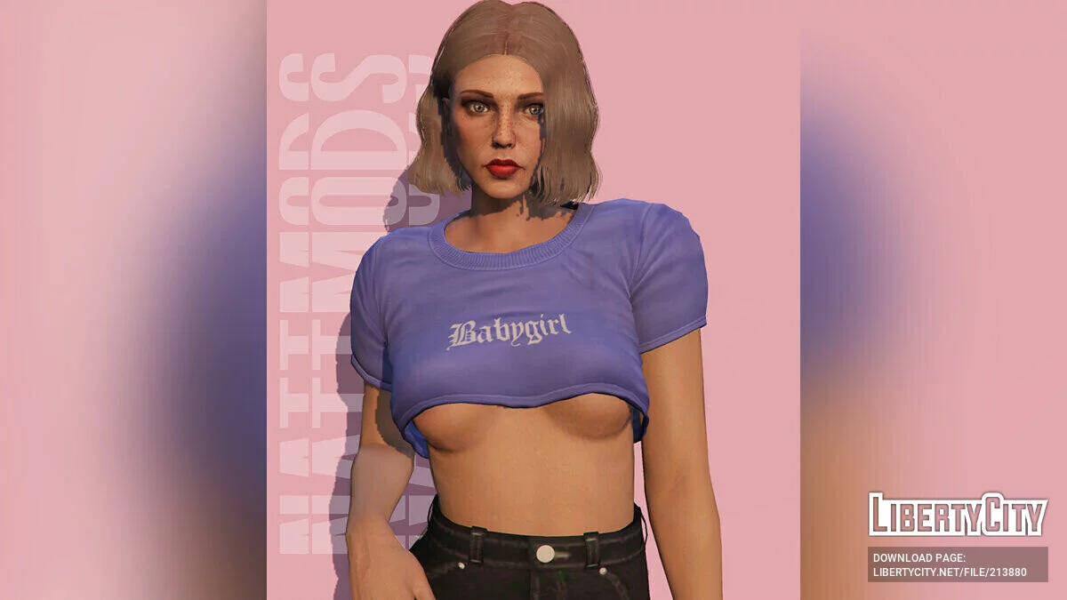 MP Kadın için Babygirl Kısa Üst / GTA 5