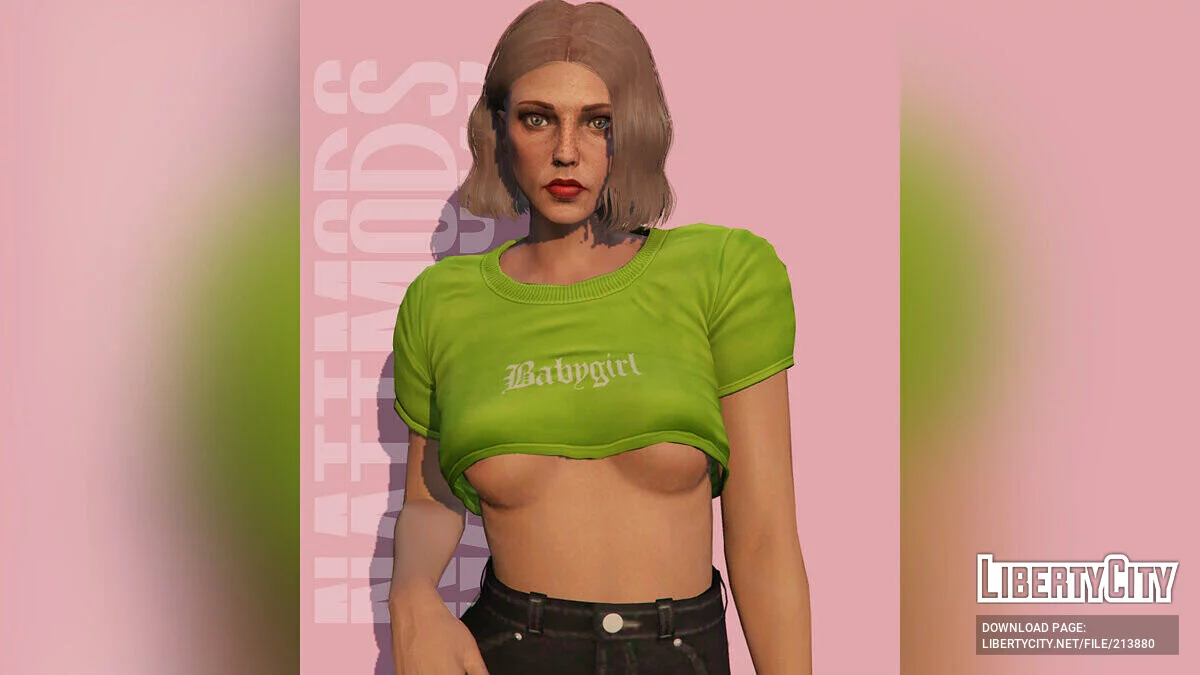 MP Kadın için Babygirl Kısa Üst / GTA 5