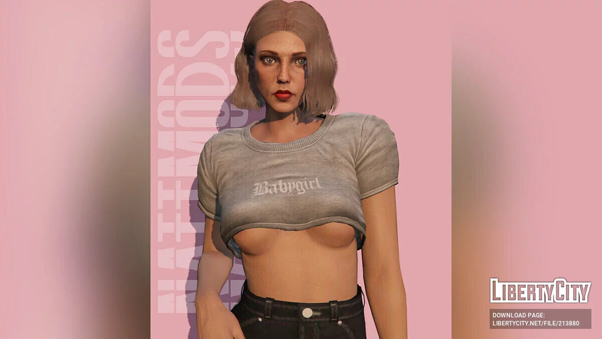 MP Kadın için Babygirl Kısa Üst / GTA 5