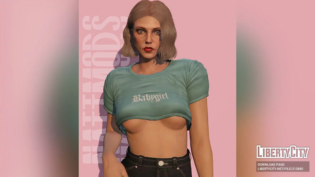 MP Kadın için Babygirl Kısa Üst / GTA 5