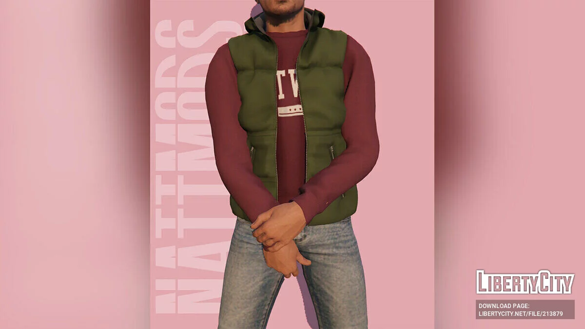 MP Erkek için Kapüşonlu Şişme Yelek / GTA 5