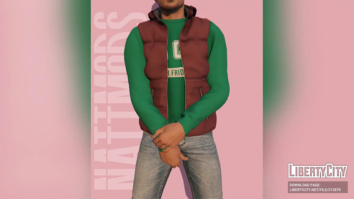 MP Erkek için Kapüşonlu Şişme Yelek / GTA 5