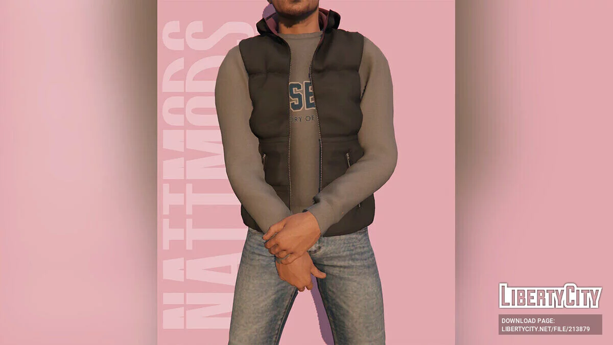 MP Erkek için Kapüşonlu Şişme Yelek / GTA 5