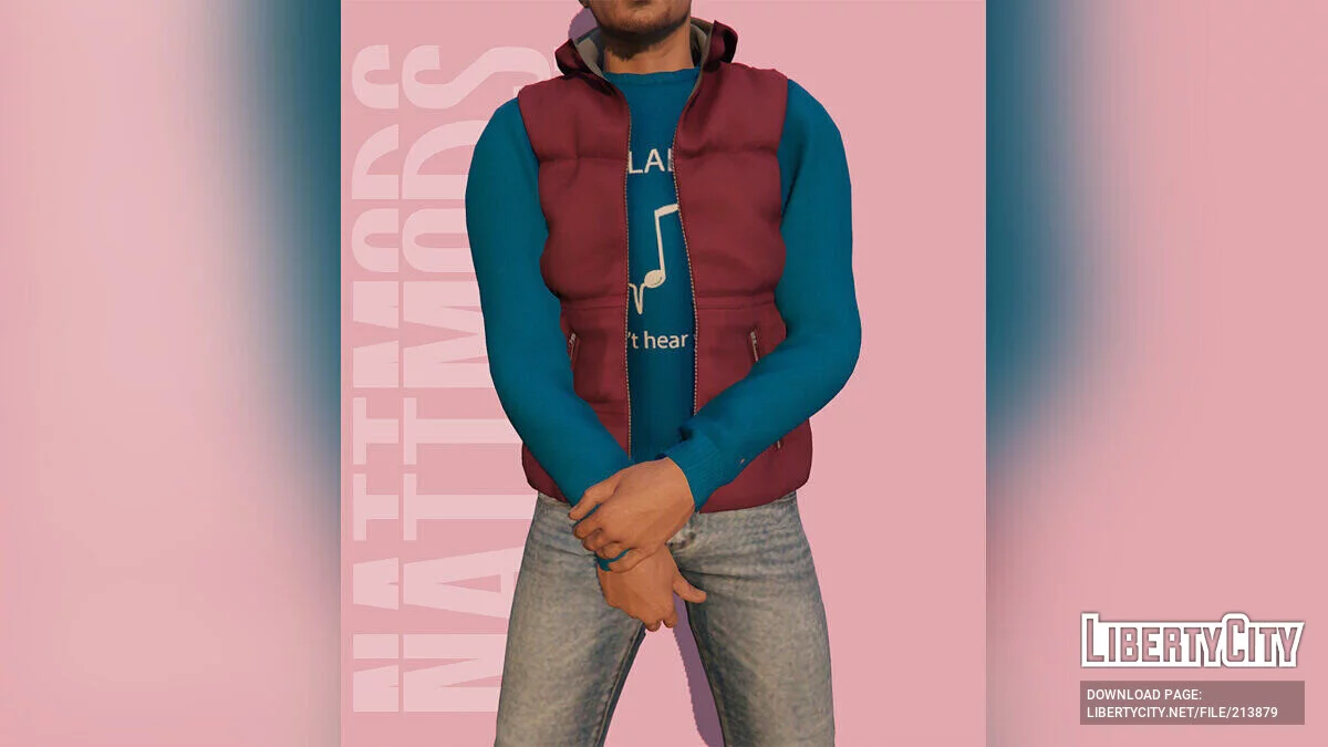 MP Erkek için Kapüşonlu Şişme Yelek / GTA 5