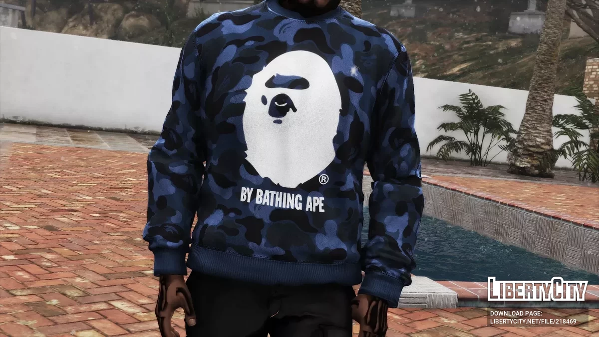 BAPE sweatshirt pack for Franklin and MP Male / GTA 5