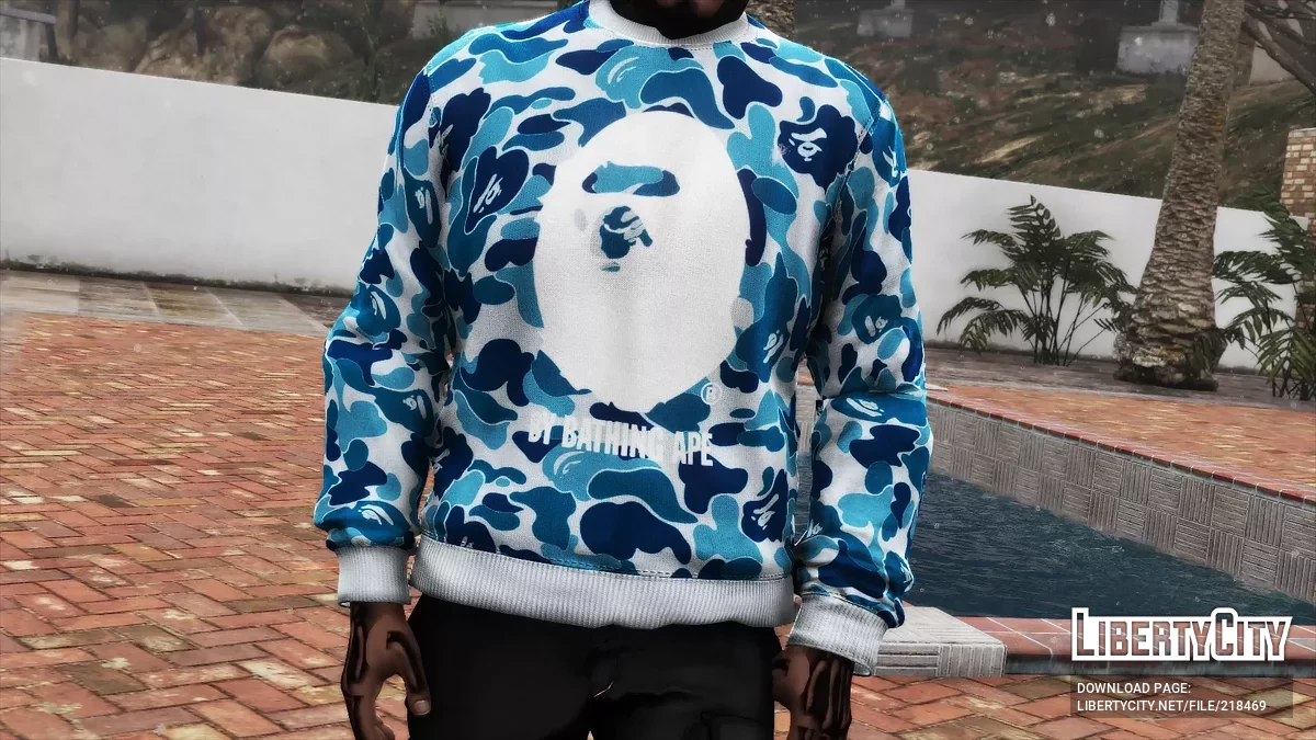 BAPE sweatshirt pack for Franklin and MP Male / GTA 5