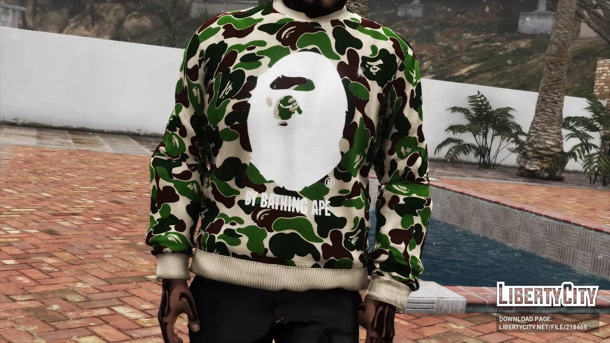 BAPE sweatshirt pack for Franklin and MP Male / GTA 5