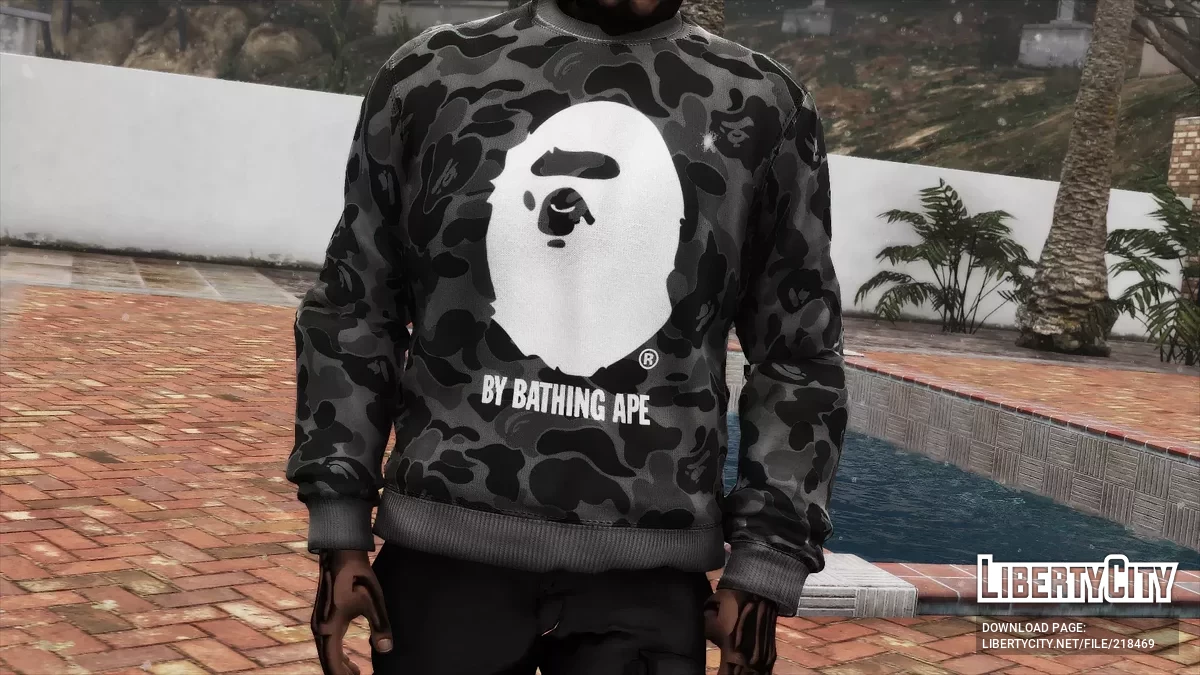 BAPE sweatshirt pack for Franklin and MP Male / GTA 5