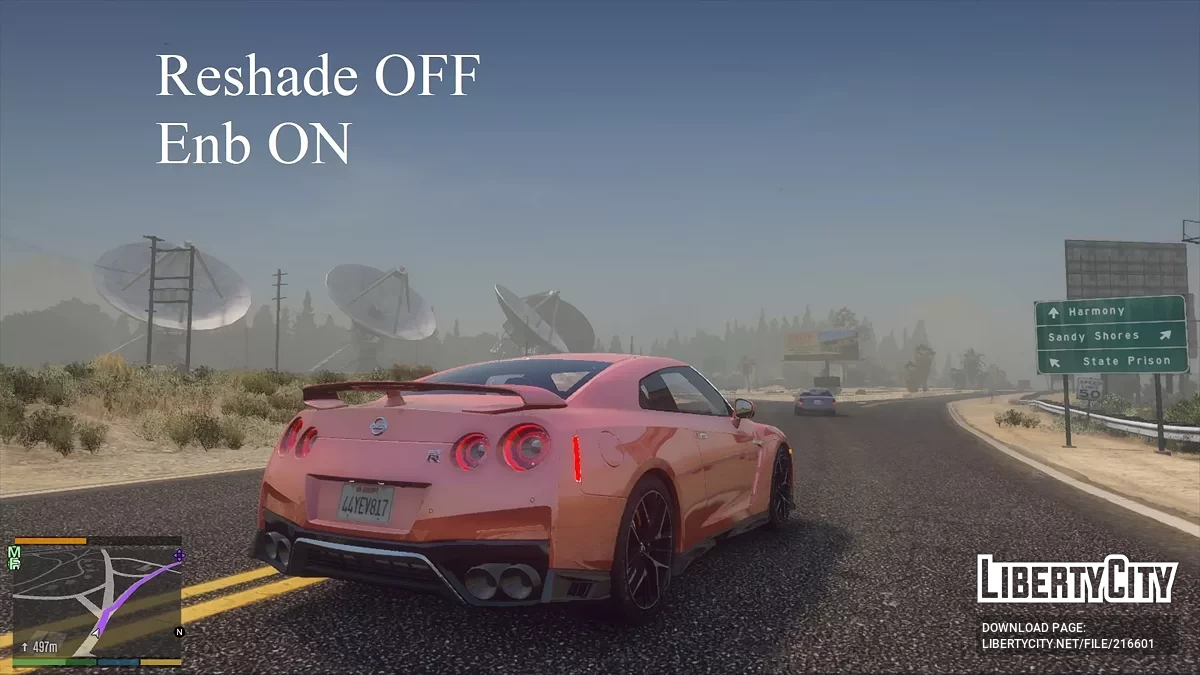 Predefinição Reshade RTGI e ENB para NVE - hardex GTA VI Realismo 1.0 / GTA 5