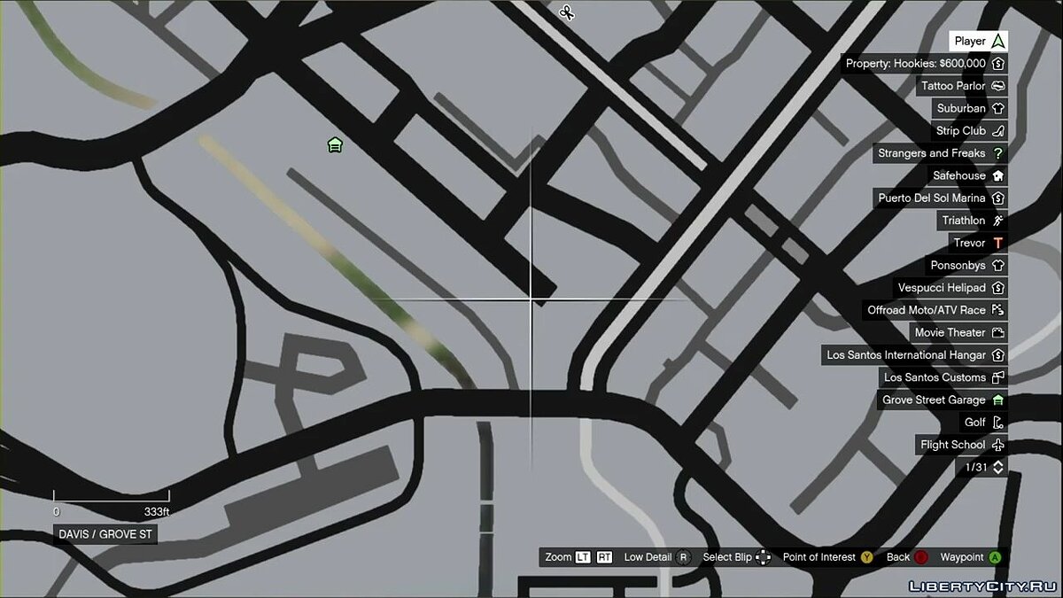 gta 5 grove street map