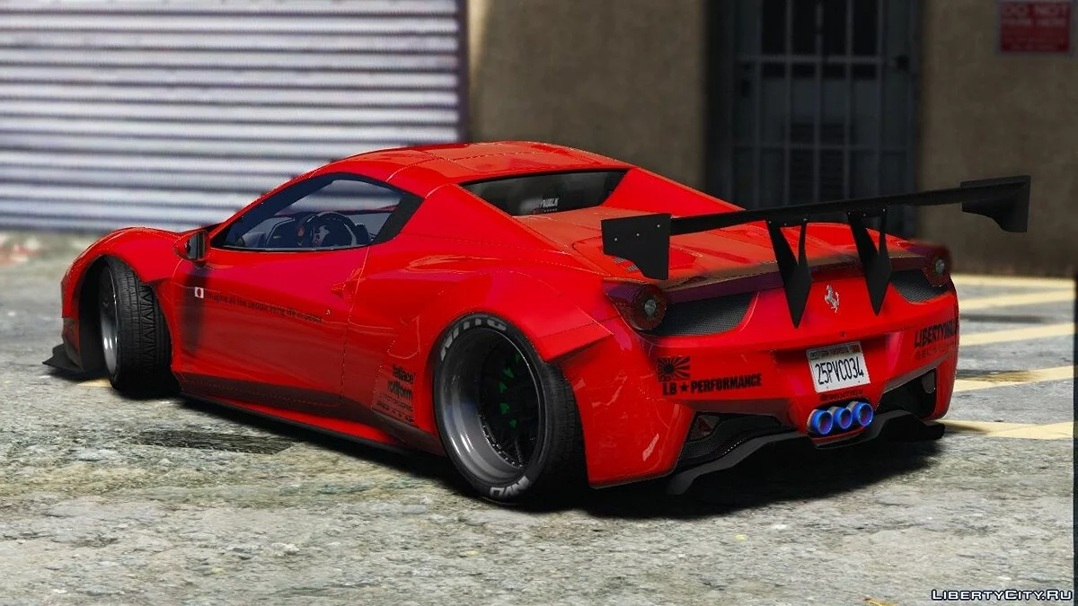 Liberty Walk 法拉利 458 Spider [附加 | 调整 | 车身涂装] 1.0 / GTA 5